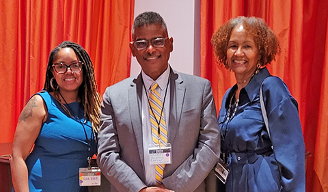 Kelli Ware, Vincent Johnson and Dr. Valerie Harper are pictured at a Pittsburgh Legal Diversity & Inclusion Coalition event.